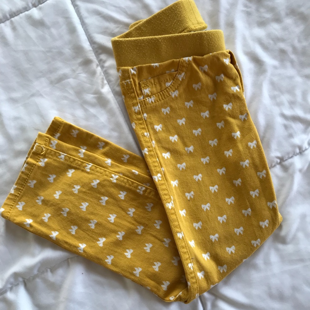 Toddler bow jeggings